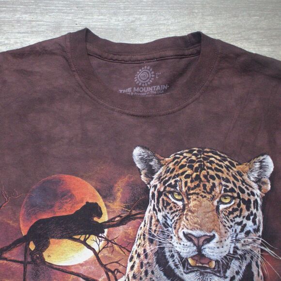 The Mountain Nature Animals Eagle Leopard T-Shirt Lot of 2 Large - Picture 4 of 11